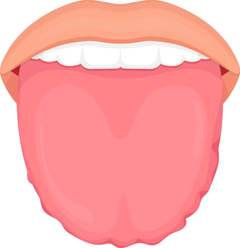 舌を出しているイラスト
